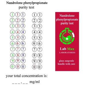 Nandrolone phenylpropionate purity test